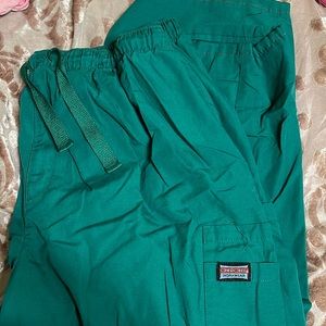 Green scrub pants